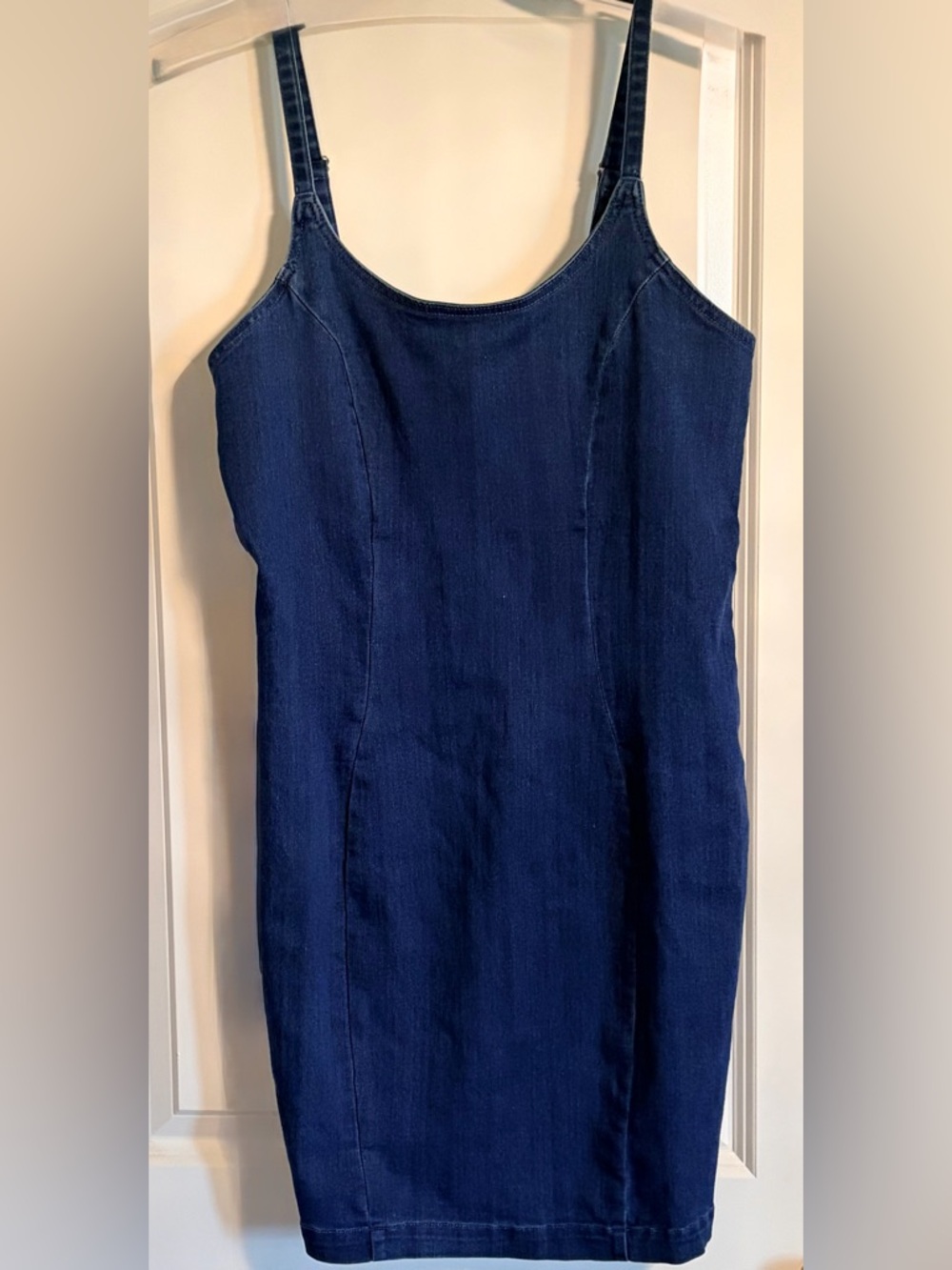 iris Navy Blue Denim Mini Dress